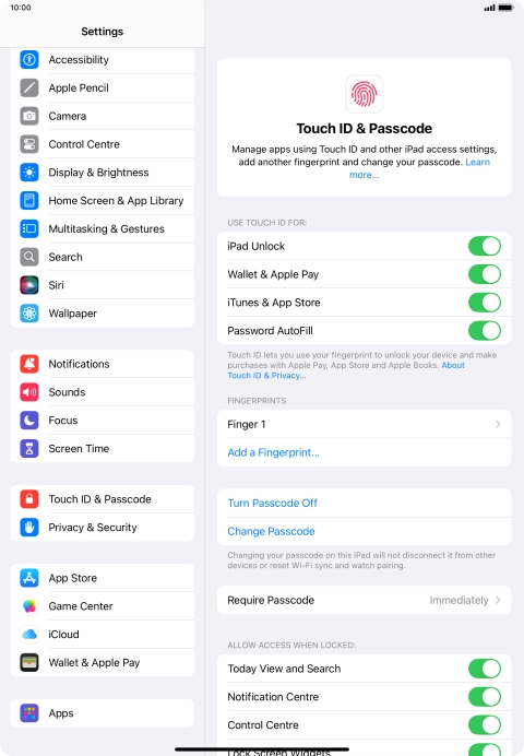 Press the indicators next to the required settings to turn them on or off. Press the indicators next to the required settings to turn them on or off.