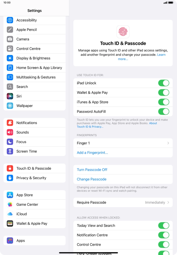 Press the indicators next to the required settings to turn them on or off. Press the indicators next to the required settings to turn them on or off.