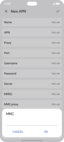 Key in 15 and press OK.