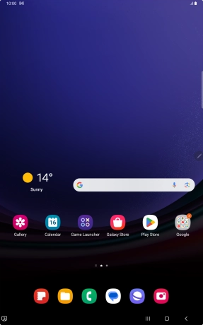 The email message icon shows that you've received a new email message.