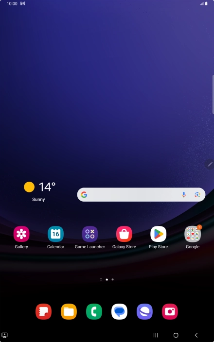 The email message icon shows that you've received a new email message.