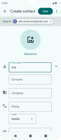 Press Surname and key in the required last name.