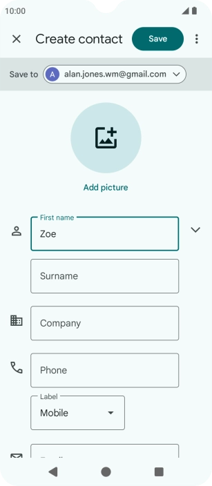 Press Surname and key in the required last name.