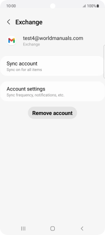 Press Remove account.