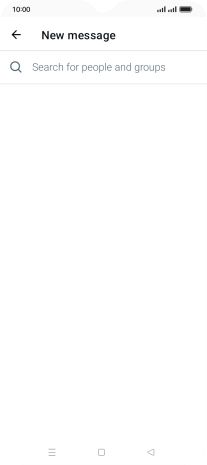 Press the search field.