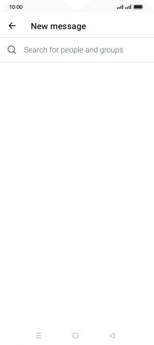 Press the search field.