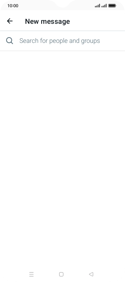 Press the search field.