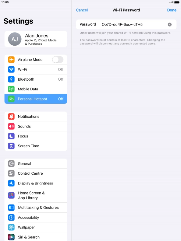 Press Done. Press Done.