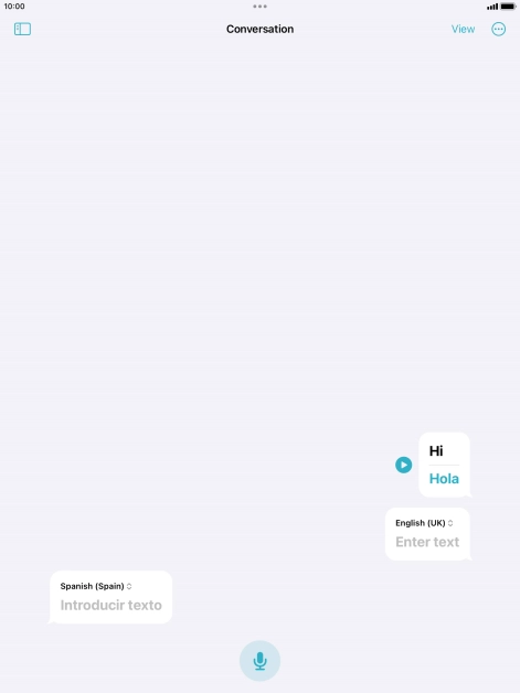 Press the menu icon.