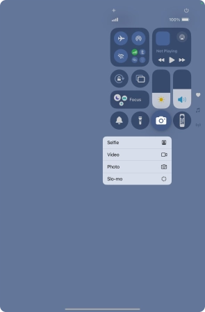 Press and hold the required function to see more actions.