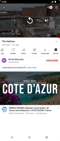 Press the Home key to return to the home screen.