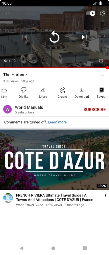 Press the Home key to return to the home screen.
