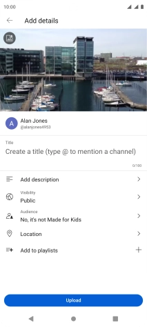 Press the field below 