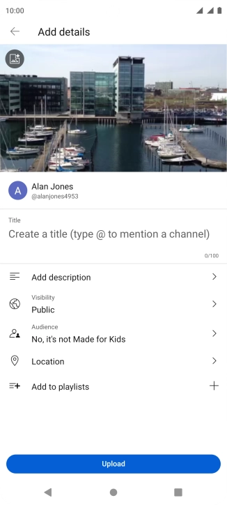 Press the field below 