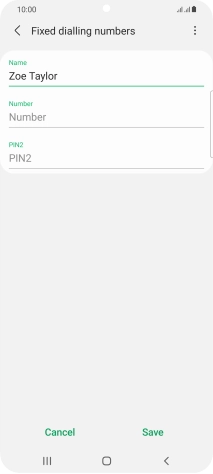 Press Number and key in the required phone number.