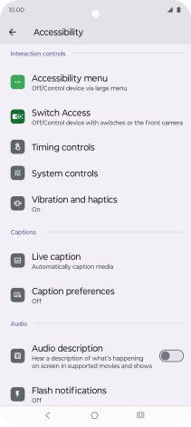 Press the required category below 