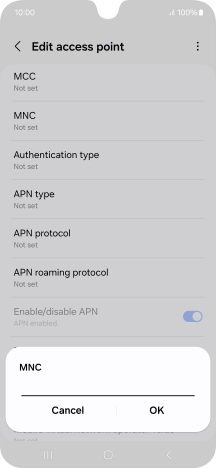 Key in 15 and press OK. Key in 15 and press OK.