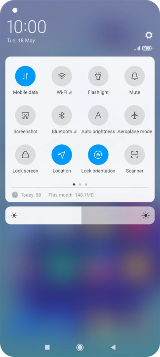 Press the sound mode icon to turn the function on or off.