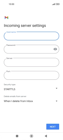 Press the field below 