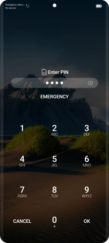 Key in a new four-digit PIN and press OK.