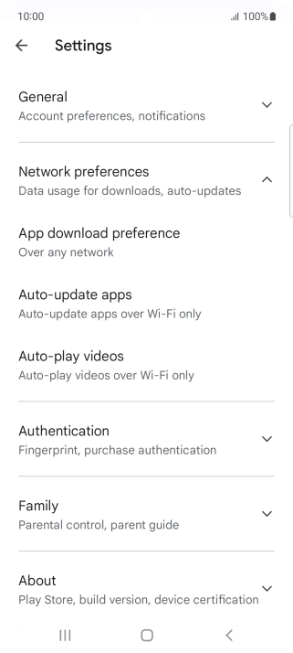 Press Auto-update apps. Press Auto-update apps.