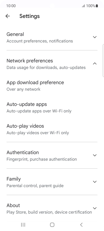 Press Auto-update apps. Press Auto-update apps.