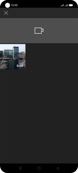 Press the required video clip.