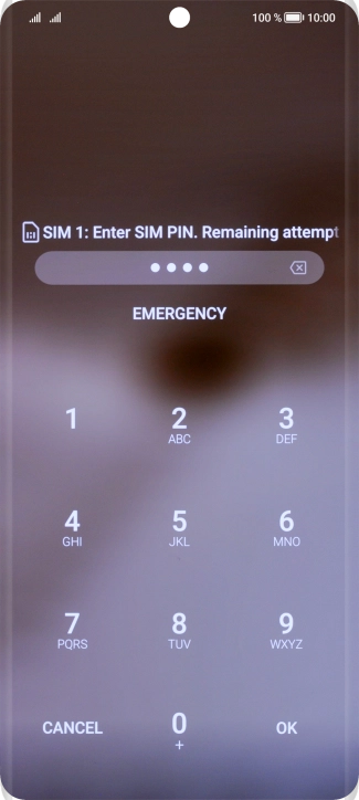 If you're asked to key in your PIN, do so and press OK. If you're asked to key in your PIN, do so and press OK.