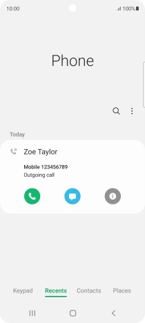 Press the info icon.