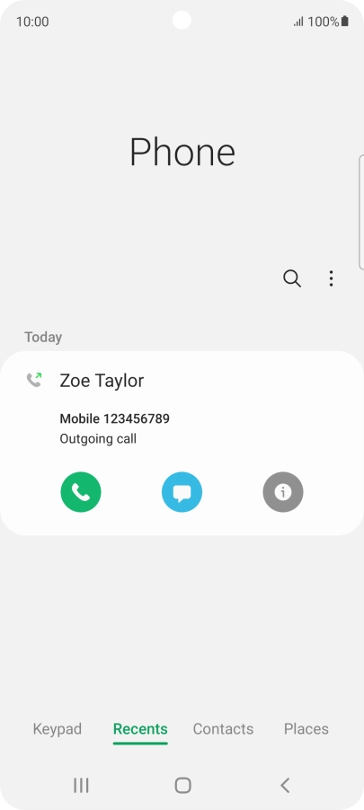 Press the info icon.