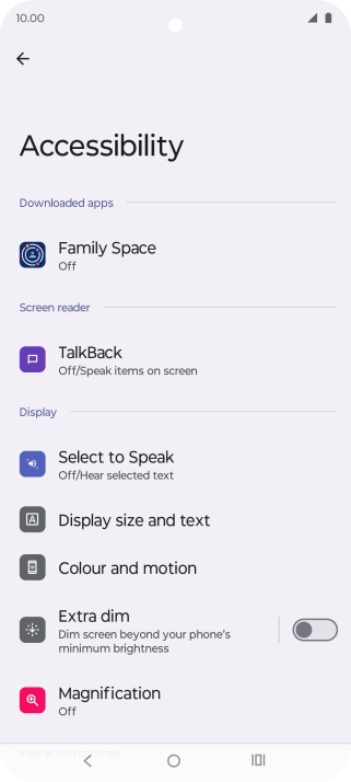 Press the required category below 