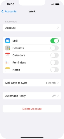 Press Delete Account.
