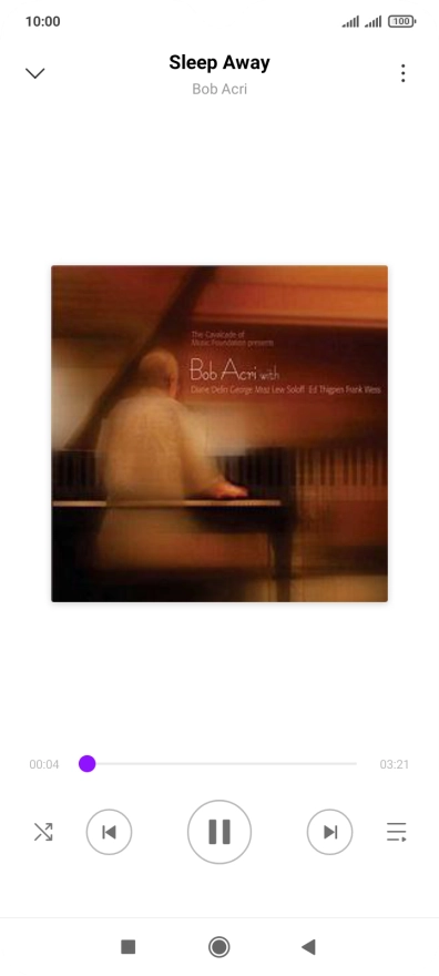 Press arrow right to go to the next audio file.