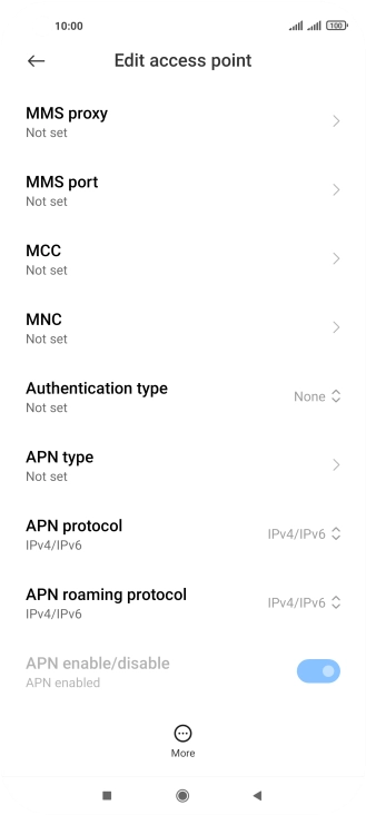 Press MMS proxy. Press MMS proxy.