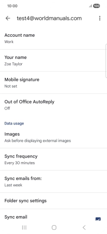 Press Account name and key in the required name. Press Account name and key in the required name.