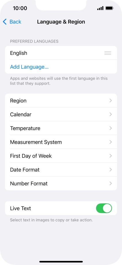 Press Add Language....