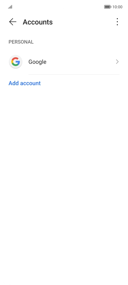 Press Add account. Press Add account.