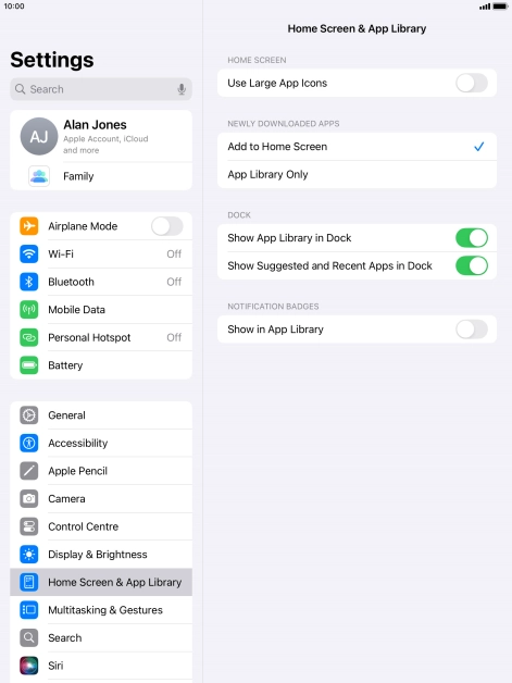 Press the indicator next to Press the indicator next to