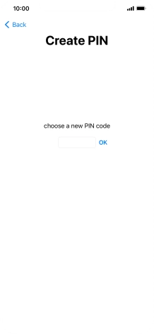 Key in a new four-digit PIN and press OK.