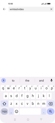 Key in the required search word and press the search icon.