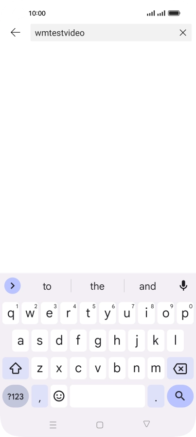 Key in the required search word and press the search icon.