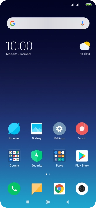 When the battery charging icon is displayed, the battery is charging.