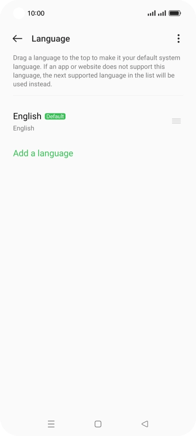 Press Add a language.