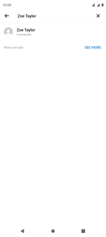 Key in the first letters of the recipient's name and press the required contact.