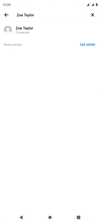 Key in the first letters of the recipient's name and press the required contact.