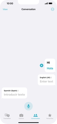 Press the menu icon.