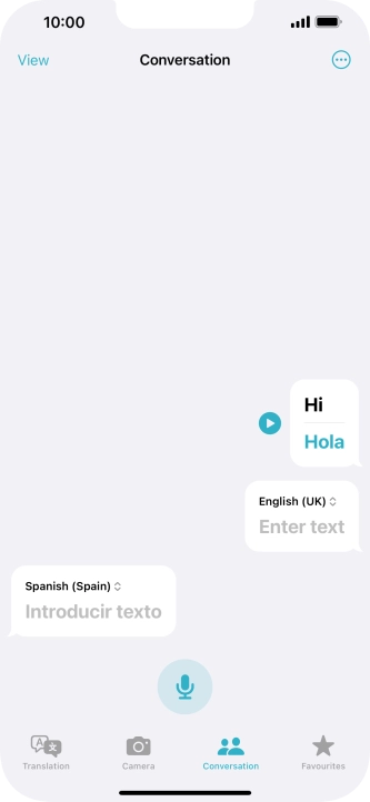Press the menu icon.