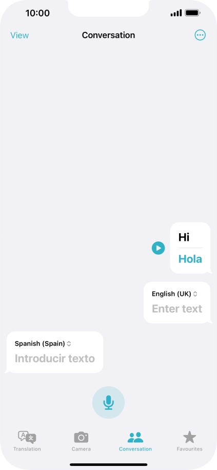 Press the menu icon.