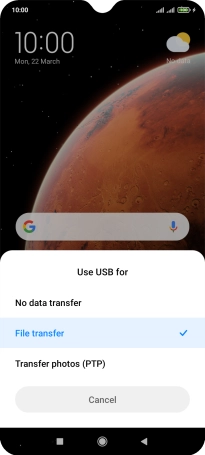 Press File transfer.