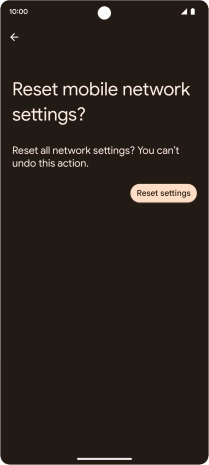 Press Reset settings.